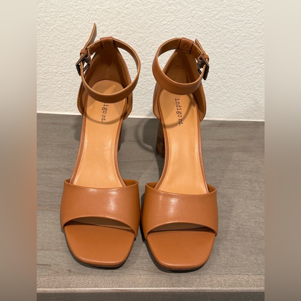 indigo rd.  Size (11) Women's Tan Ankle Strap Sandals